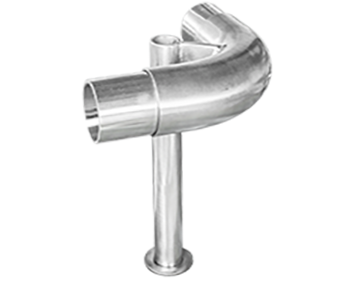 paracopi in acciaio inox curva esterna linea funky