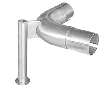 paracopi in acciaio inox curva esterna linea funky