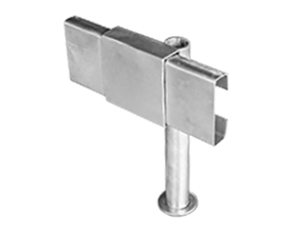 paracopi in acciaio inox piedino centrale linea metal