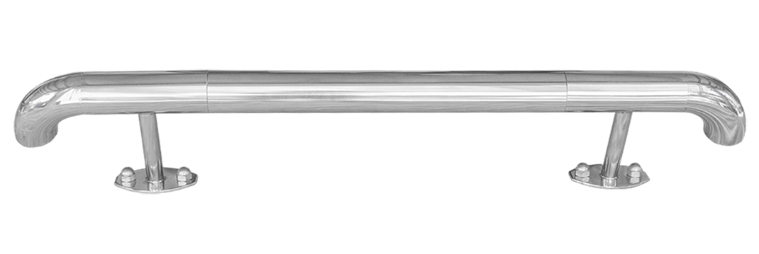 esempio di paracolpi rettilineo in acciaio inox linea blues