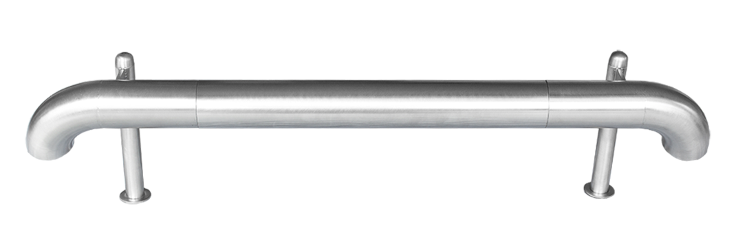 esempio di paracolpi rettilineo in acciaio inox linea funky
