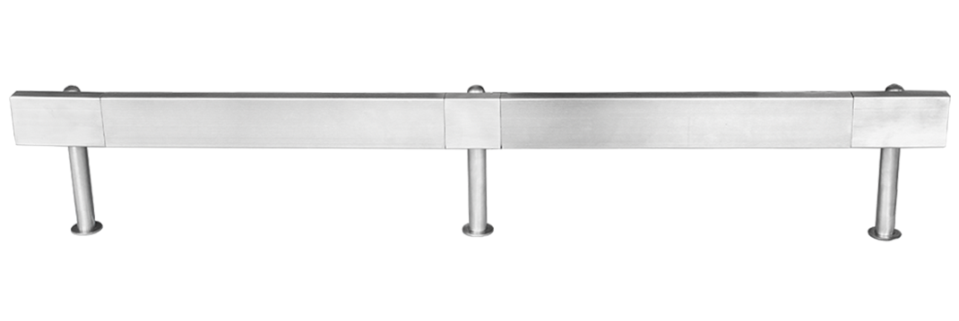paracolpi in acciaio inox, linea metal